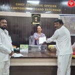 देहूरोड शहर ब्लॉक काँग्रेस कमिटीच्या वतीने नागरिकांना होणाऱ्या समस्या बाबत मुख्य कार्यकारी अधिकारी यांना निवेदन देण्यात आले,