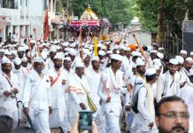 जगद्गुरु संत श्री तुकाराम महाराज पालखी (परतीचा प्रवास) सोहळ्याचे पिंपरी चिंचवड शहरात महापालिकेच्या वतीने स्वागत